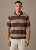 Men's Stylish Striped Polo Shirt | Smart Casual Fit