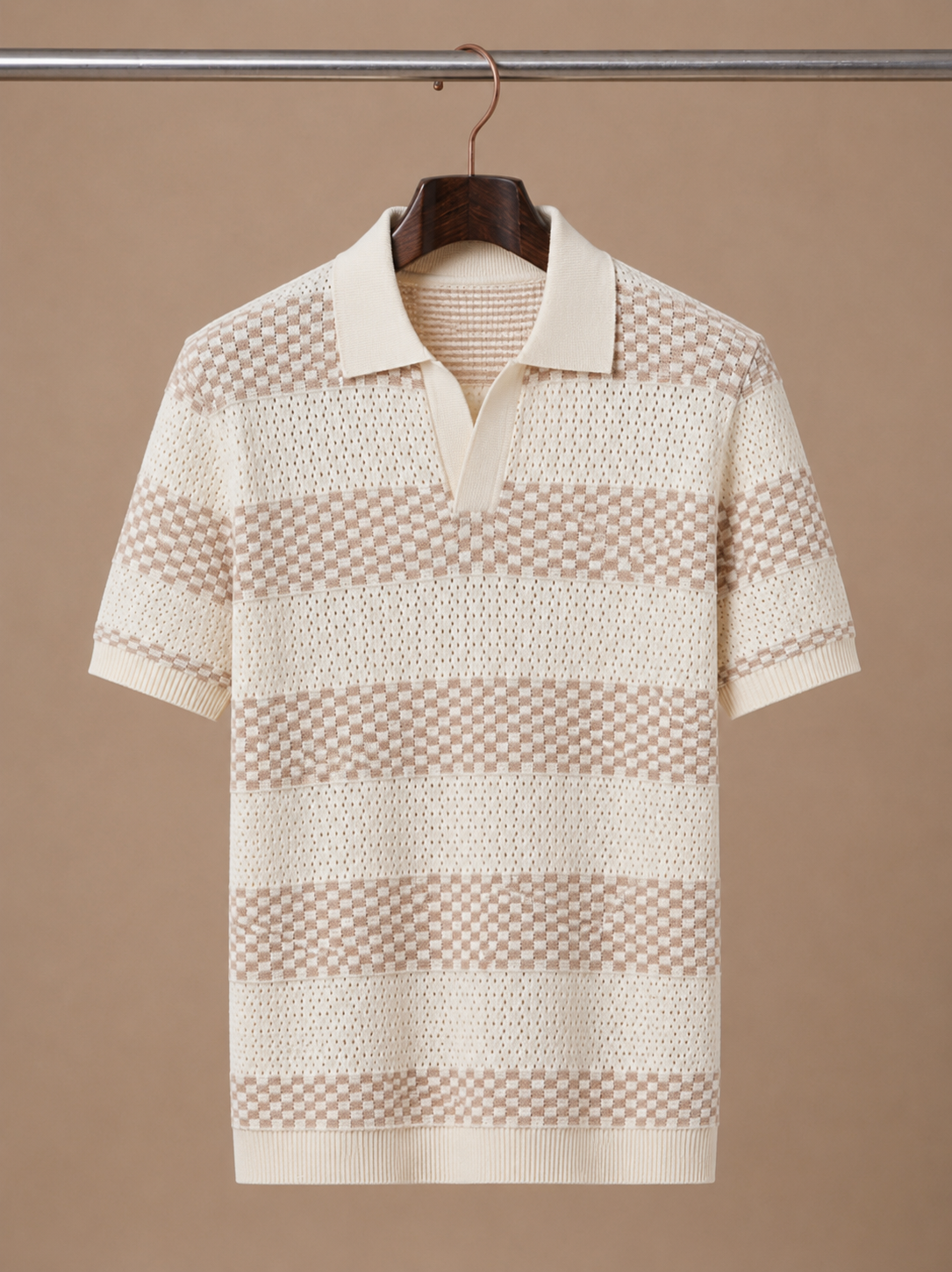 Men's Stylish Striped Polo Shirt | Smart Casual Fit