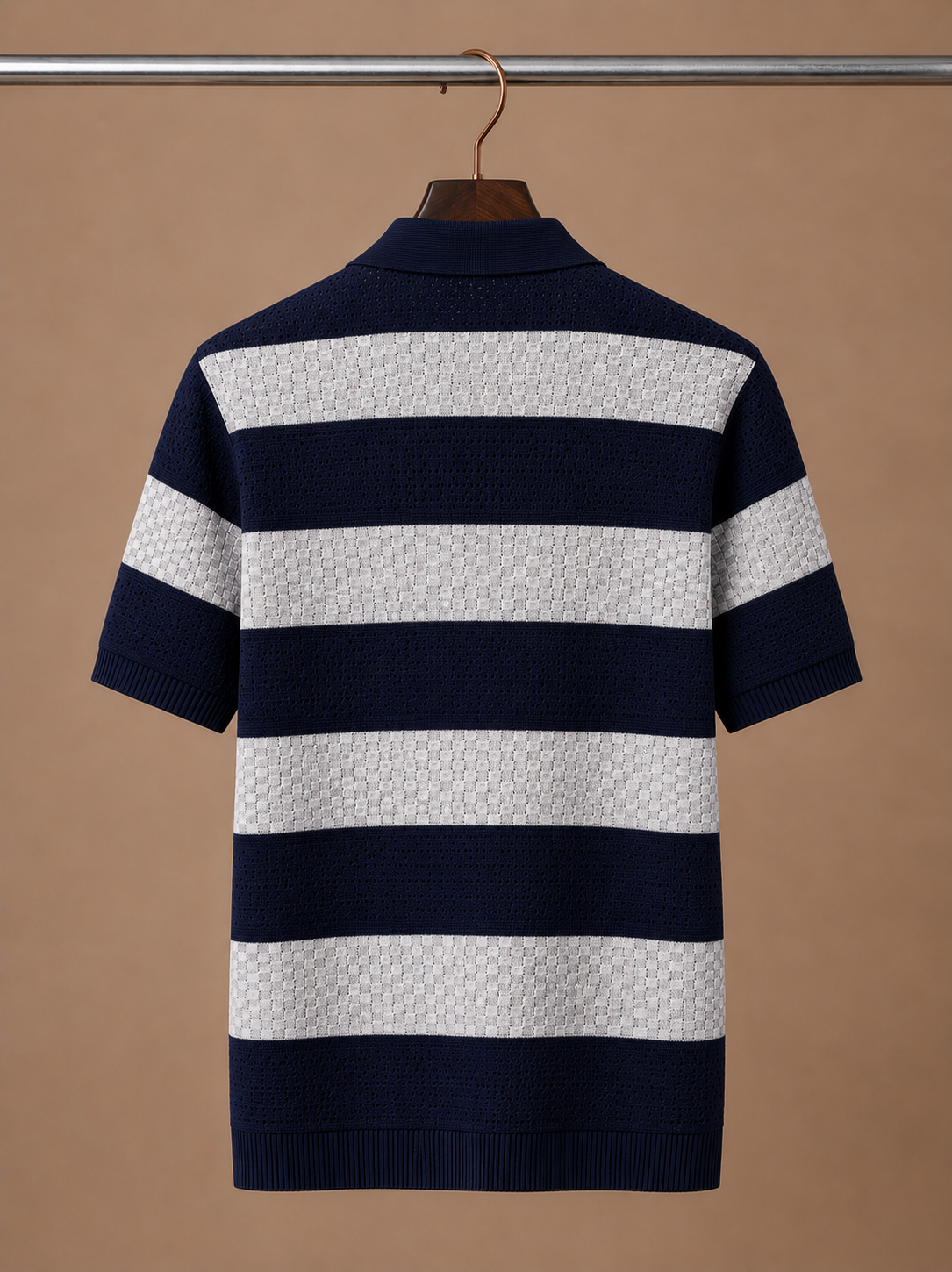 Men's Stylish Striped Polo Shirt | Smart Casual Fit