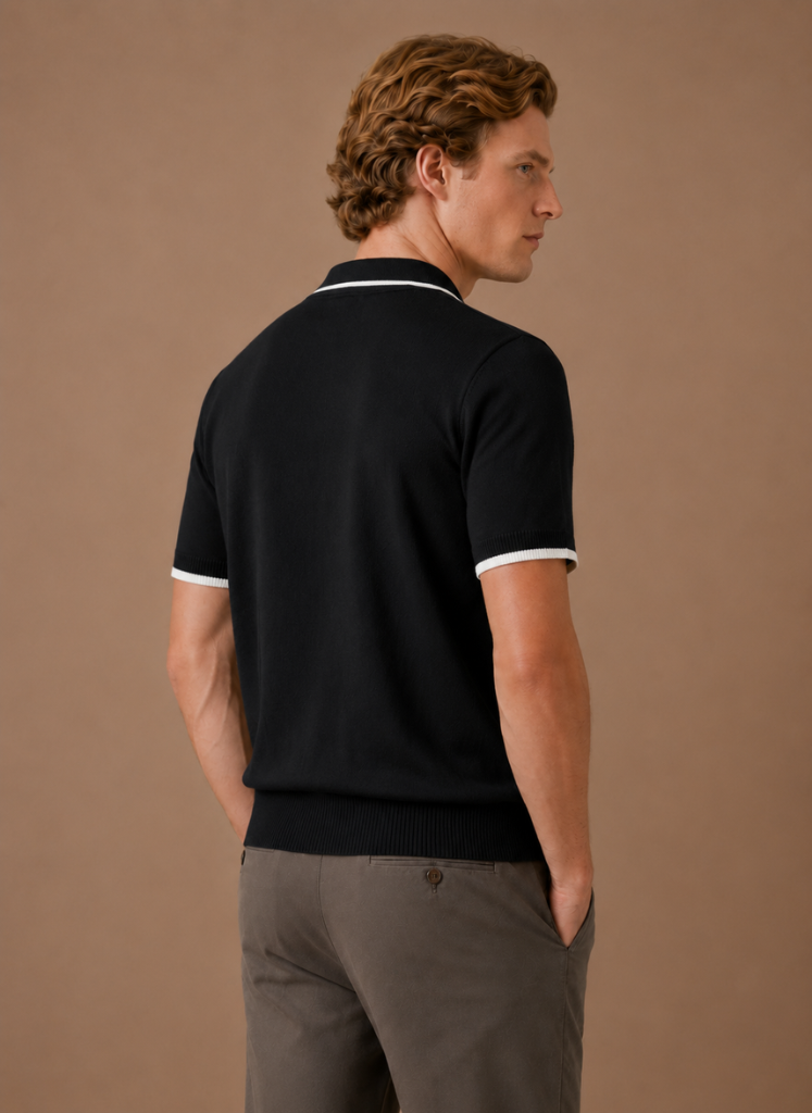Men's Casual Fit Polo Shirt | Classic Contrast Trim