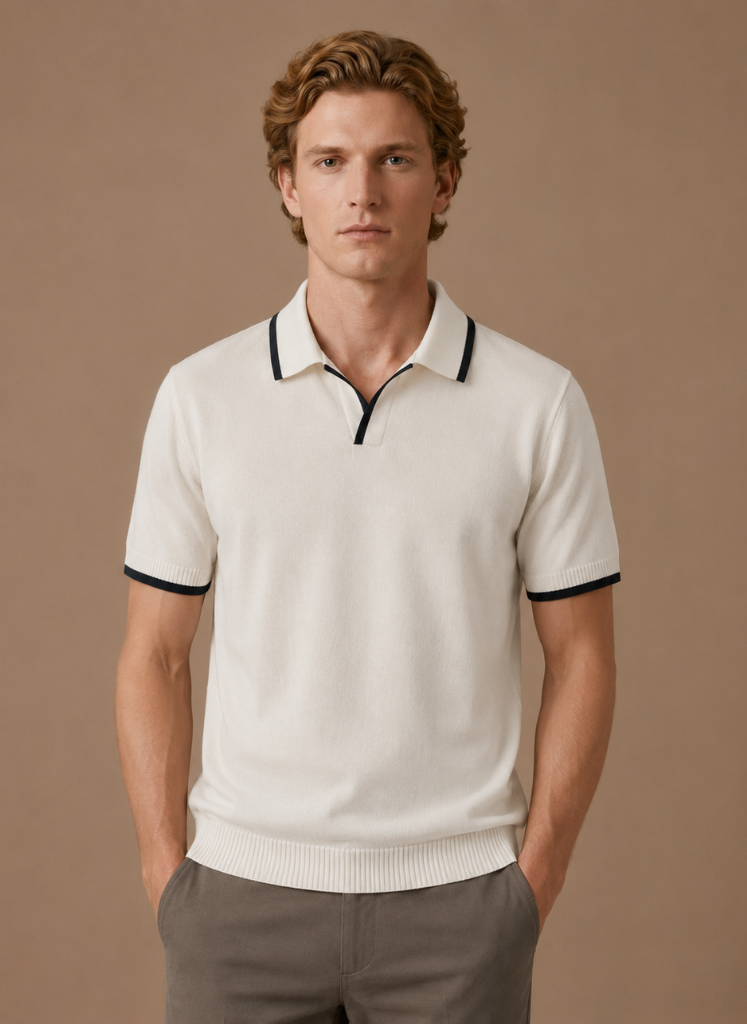Men's Casual Fit Polo Shirt | Classic Contrast Trim