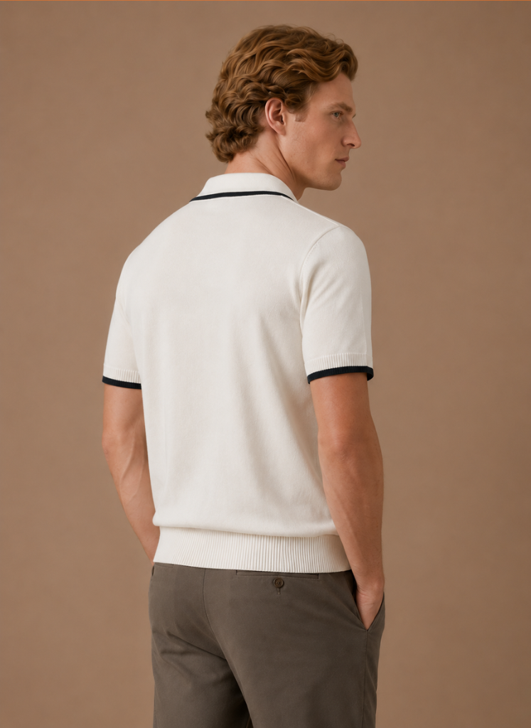 Men's Casual Fit Polo Shirt | Classic Contrast Trim