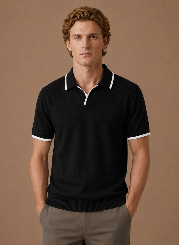Men's Casual Fit Polo Shirt | Classic Contrast Trim
