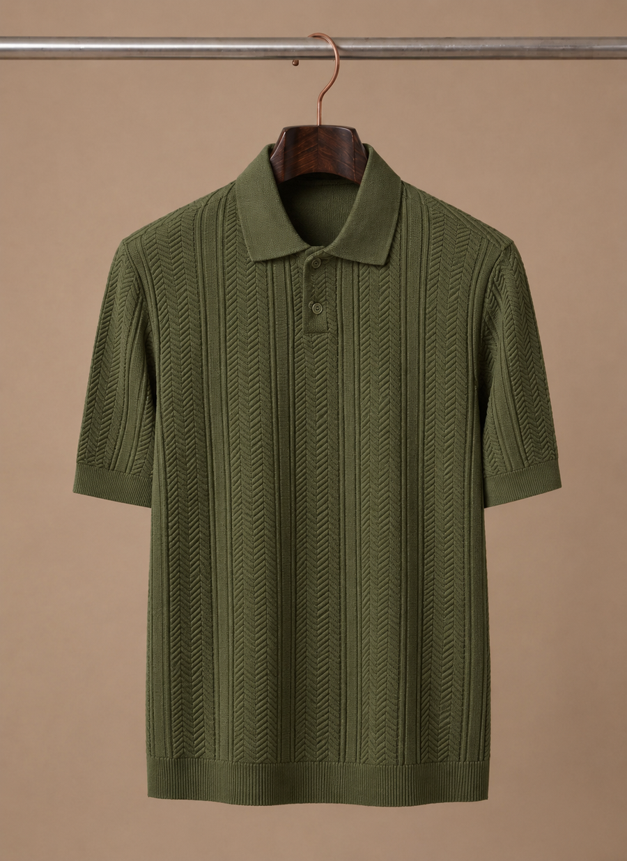 Men's Polo Shirt Slim Fit Short-Sleeve Collared Casual Smart-Casual Everyday Golf Sport Regular Ashton