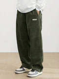 Men's Wide Leg Trousers Baggy Adjustable Waist Drawstring Relaxed Fit Casual Everyday Streetwear Loungewear Broome