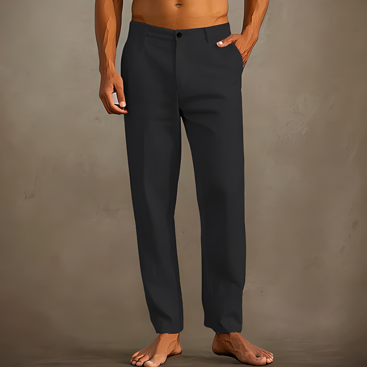 Men's Casual Summer Trousers Relaxed Fit Everyday Wear