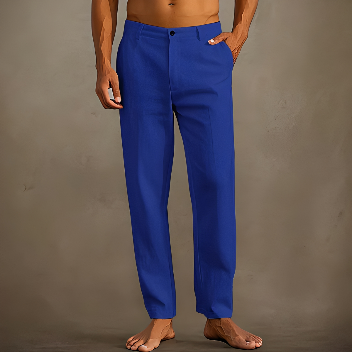 Men's Casual Summer Trousers Relaxed Fit Everyday Wear