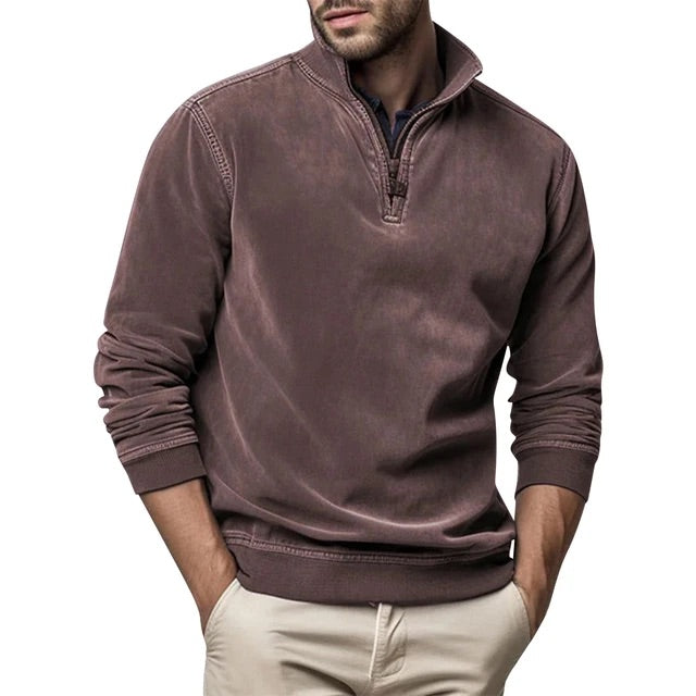 Men's Leisure Jumper Zip-Up Long Sleeve Casual Layering