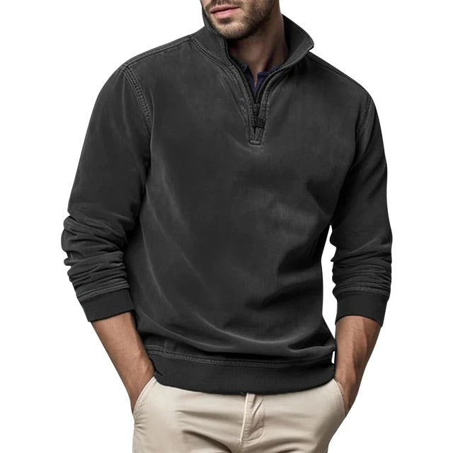 Men's Leisure Jumper Zip-Up Long Sleeve Casual Layering