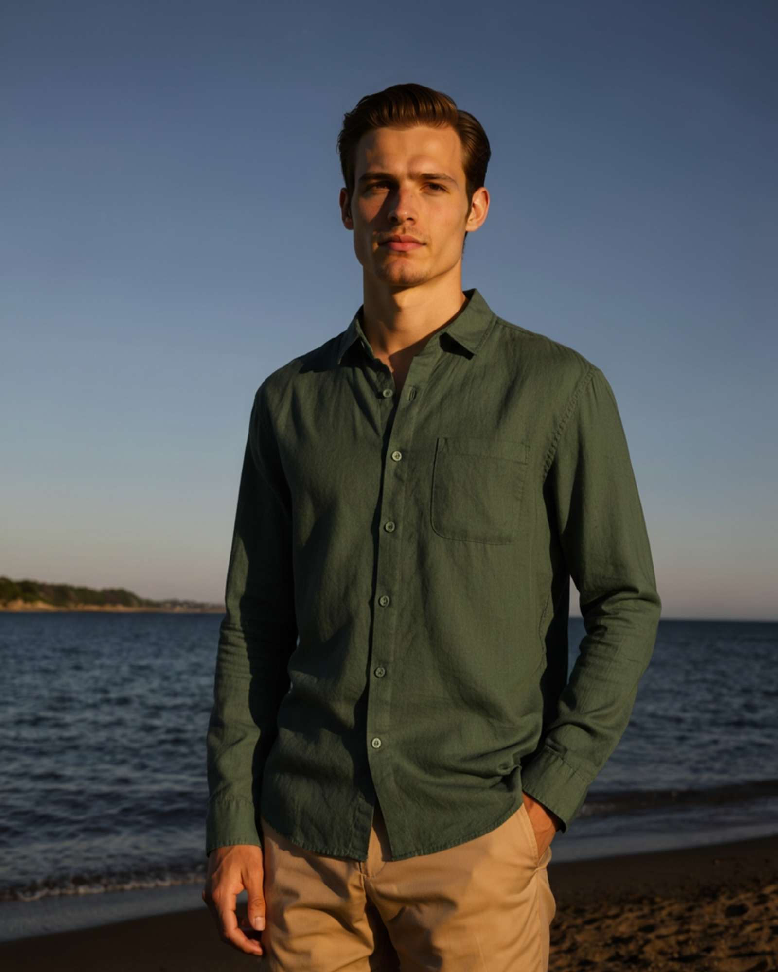 Men's Casual Button-Up Shirt | Classic
