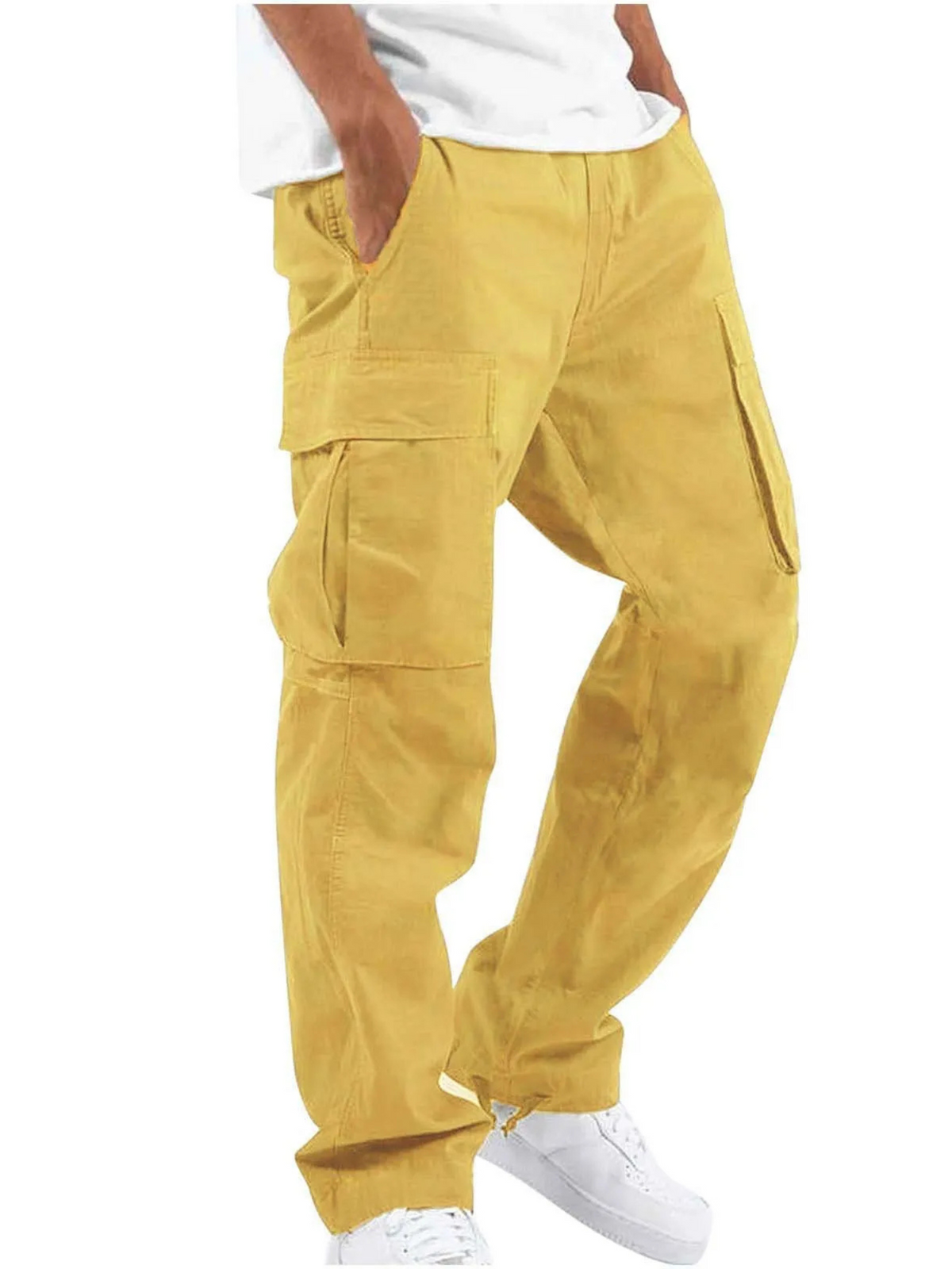 Men's Cargo Trousers Multi-Purpose Pockets Utility Style Everyday Wear