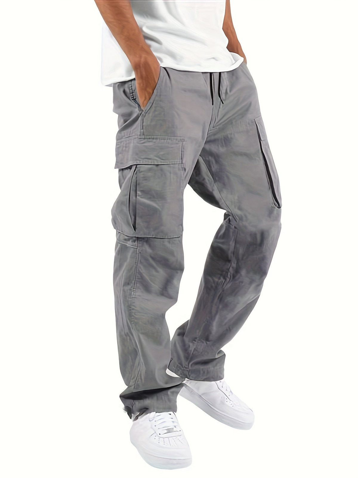 Men's Cargo Trousers Multi-Purpose Pockets Utility Style Everyday Wear