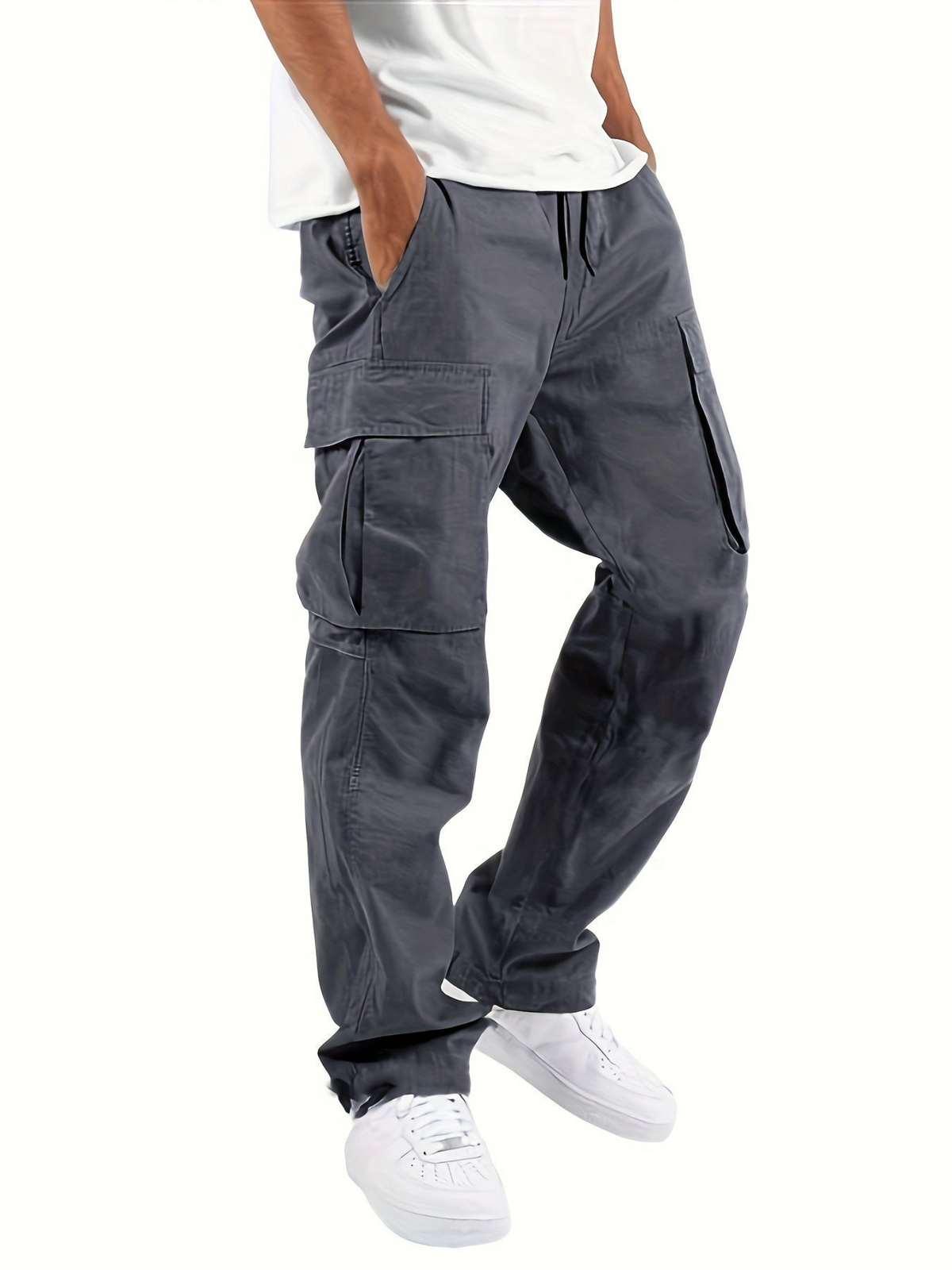 Men's Cargo Trousers Multi-Purpose Pockets Utility Style Everyday Wear