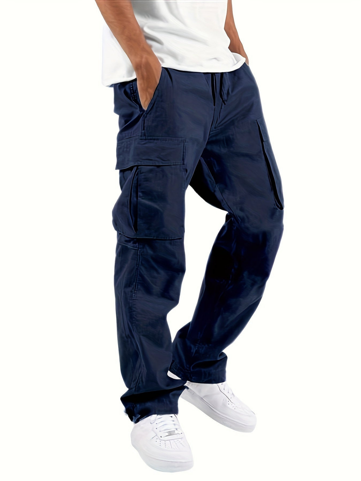 Men's Cargo Trousers Multi-Purpose Pockets Utility Style Everyday Wear
