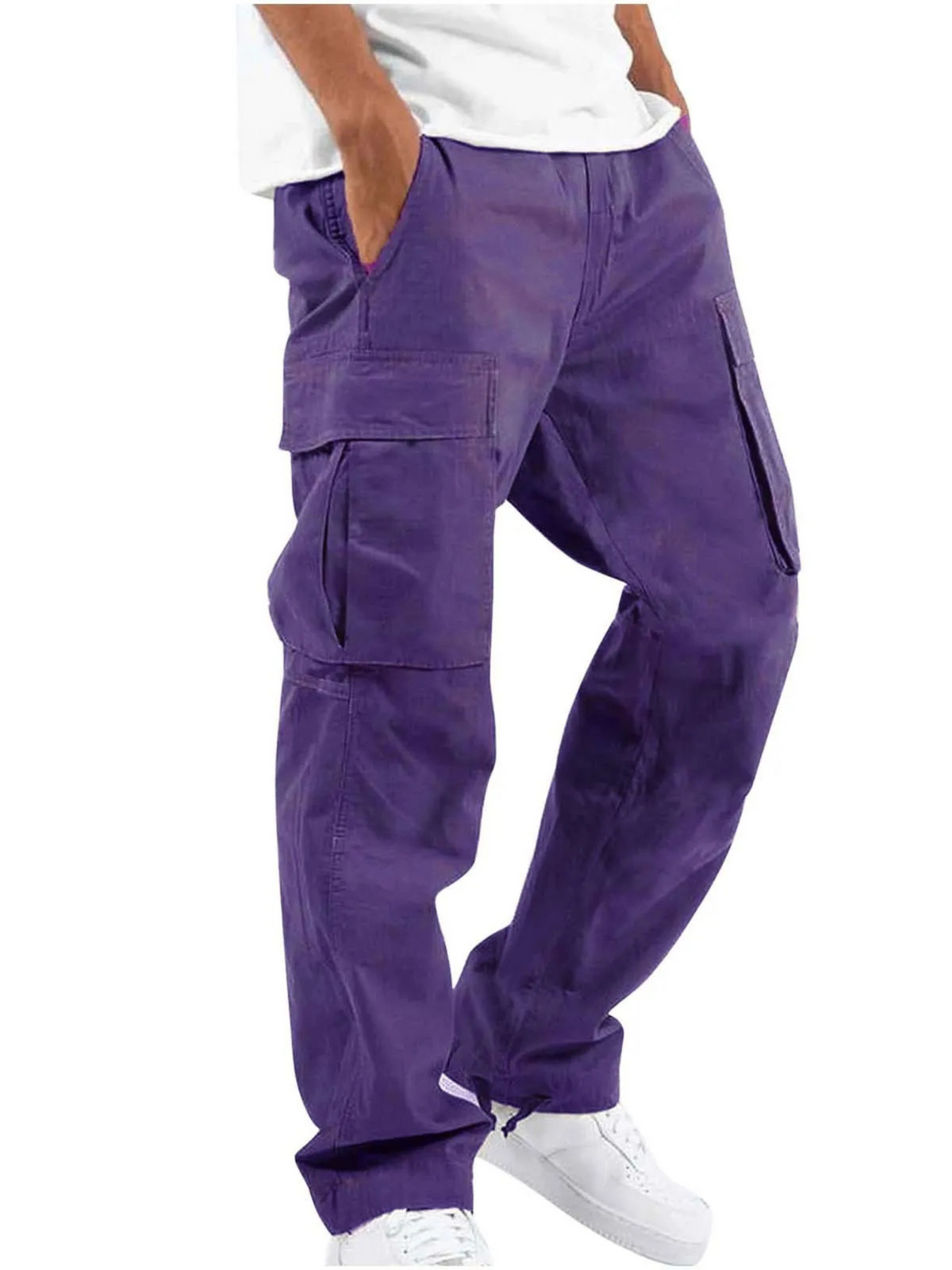 Men's Cargo Trousers Multi-Purpose Pockets Utility Style Everyday Wear