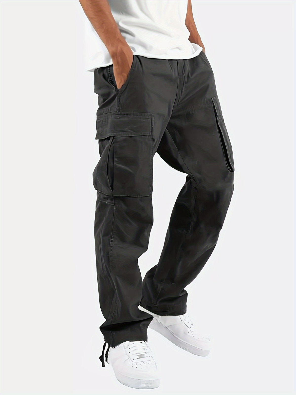 Men's Cargo Trousers Multi-Purpose Pockets Utility Style Everyday Wear
