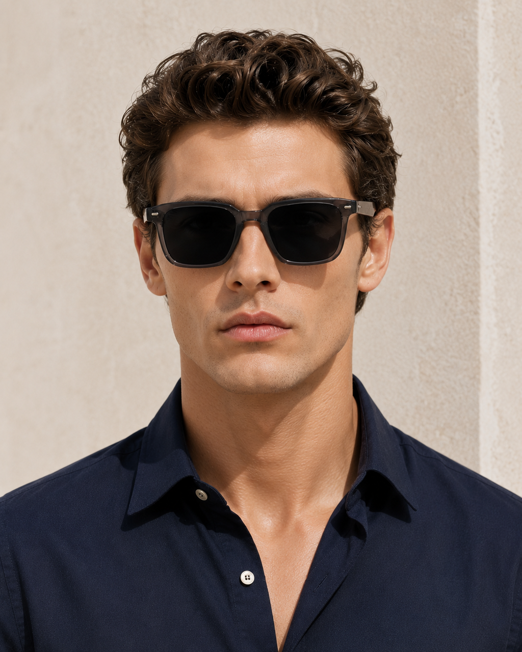 Men's Vintage Square Sunglasses