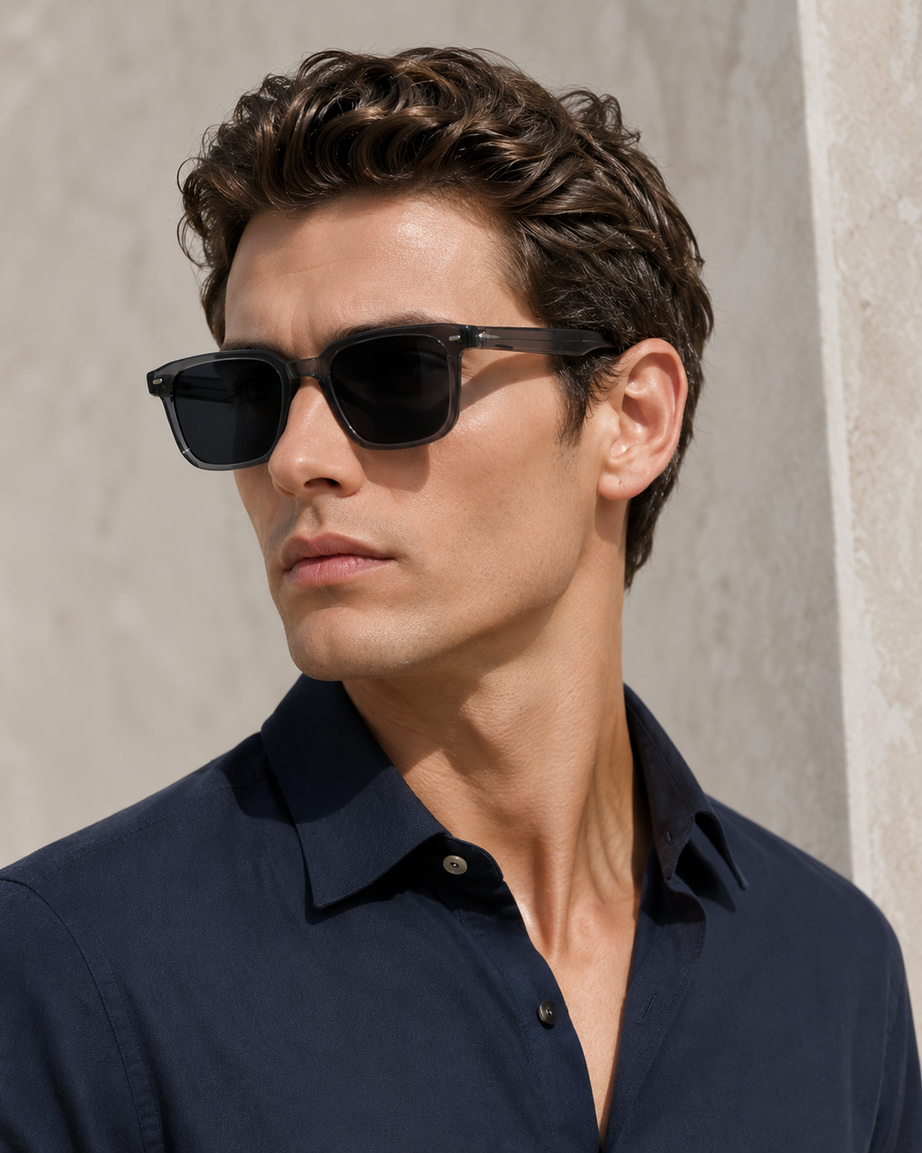 Men's Vintage Square Sunglasses