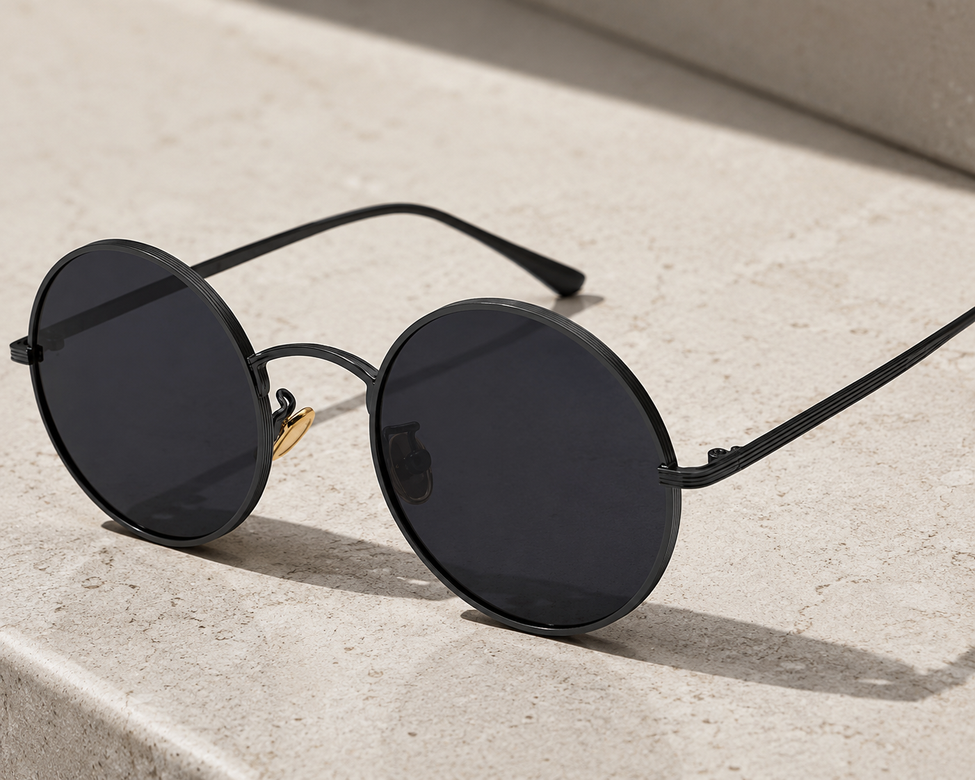 Men's Round Frame Sunglasses