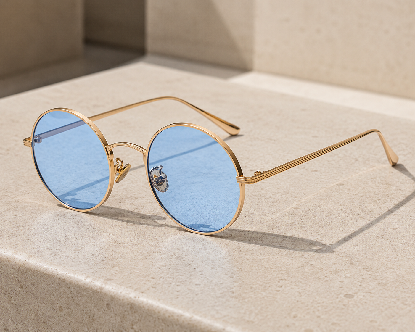 Men's Round Frame Sunglasses