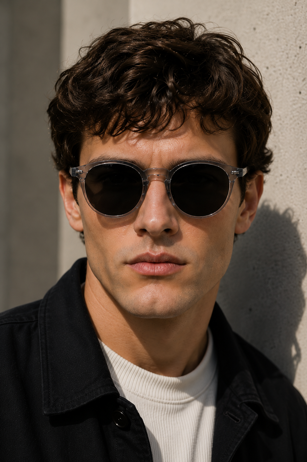 Men's Round Frame Sunglasses
