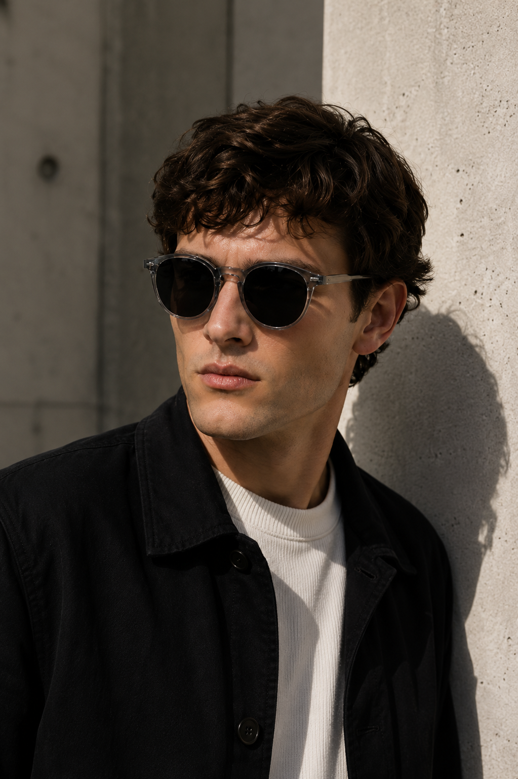 Men's Round Frame Sunglasses