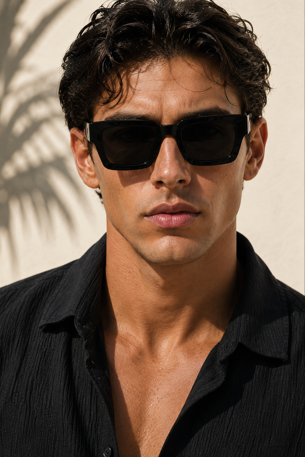 Men's Retro Square Sunglasses