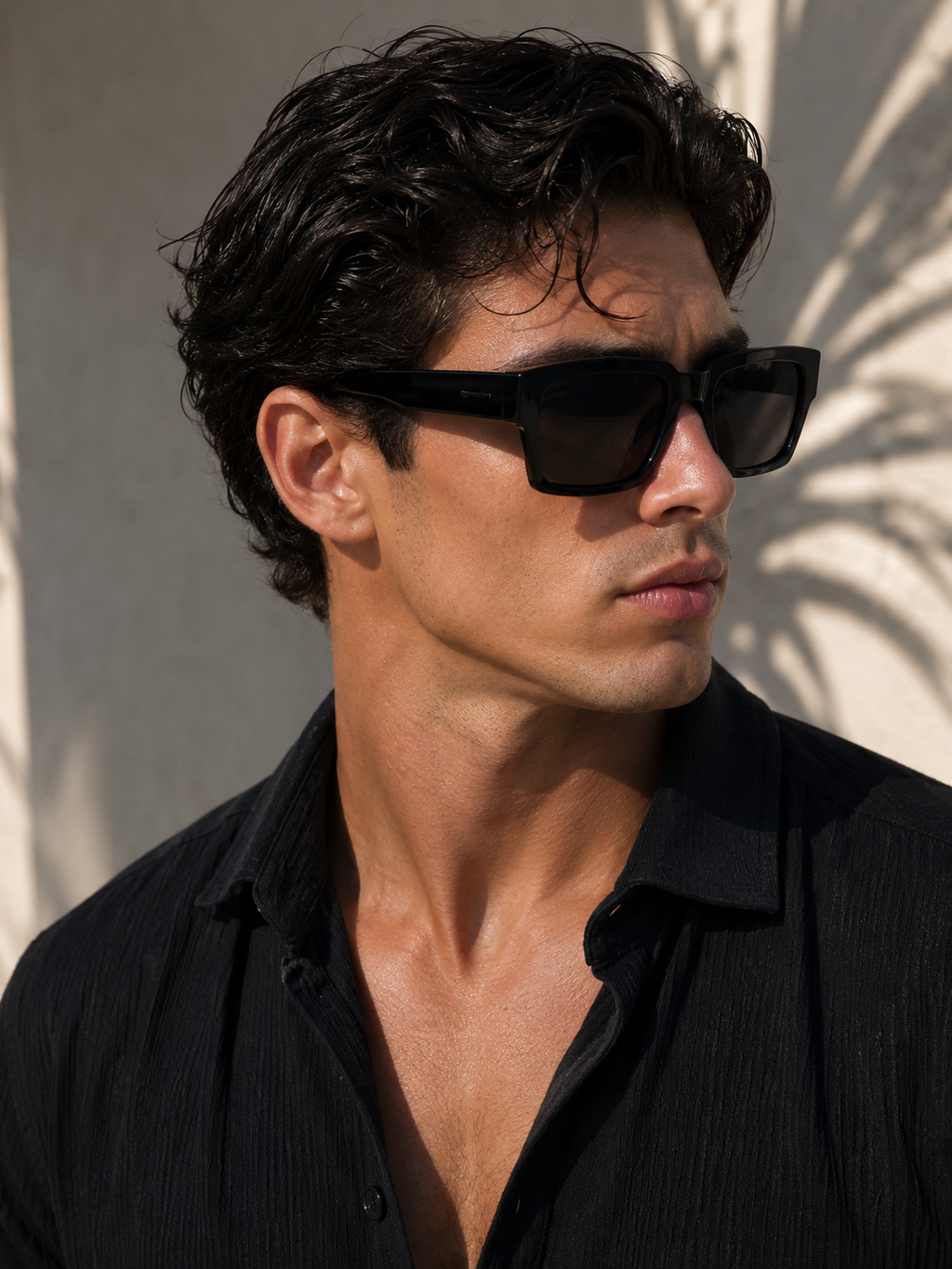 Men's Retro Square Sunglasses