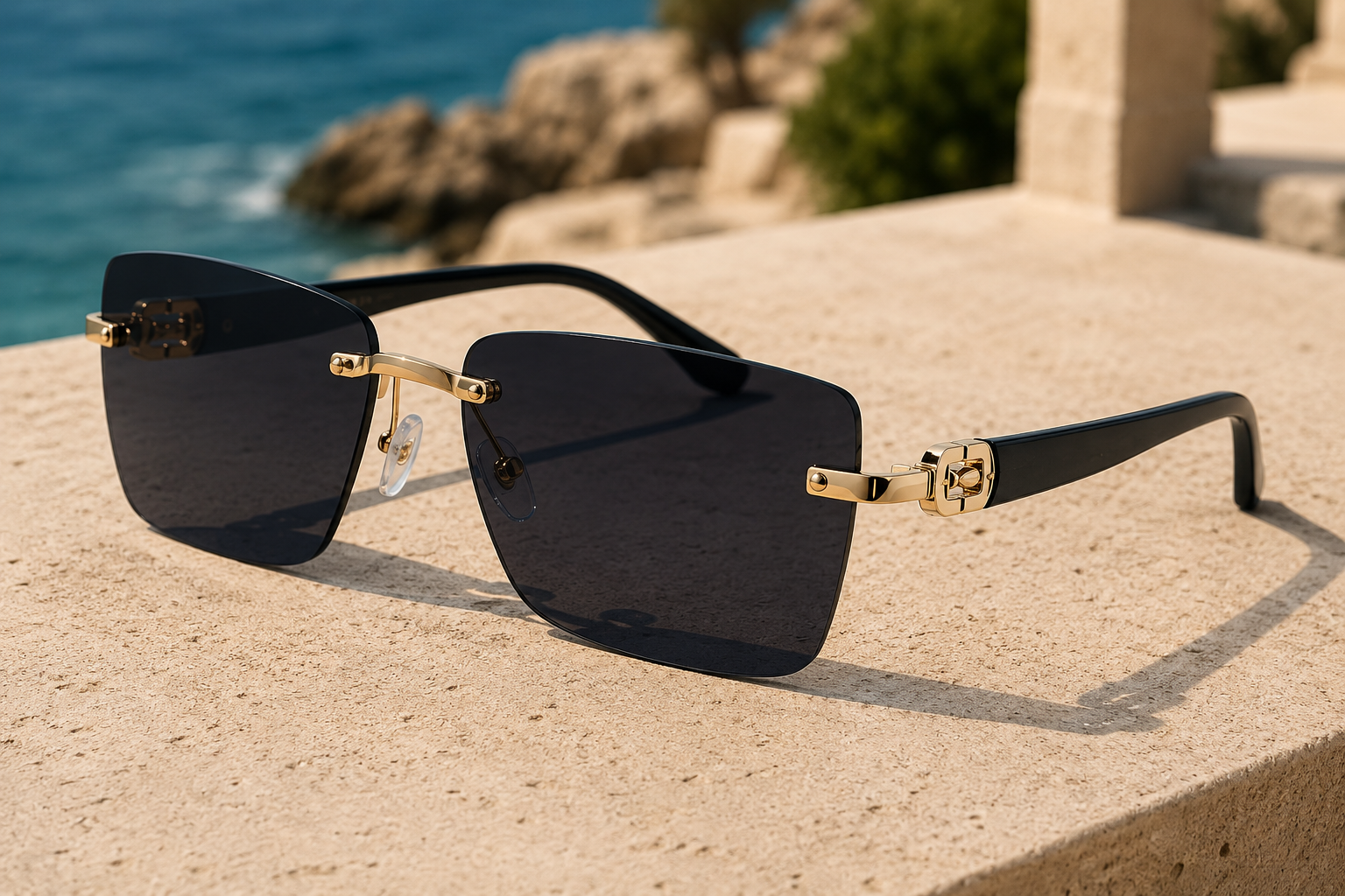Men's Vintage Square Sunglasses