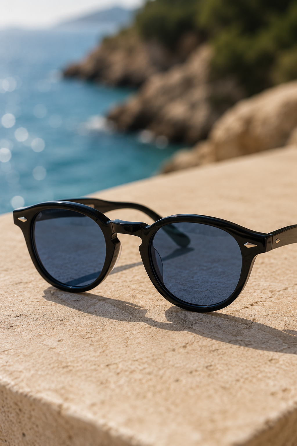 Men's Round Frame Sunglasses