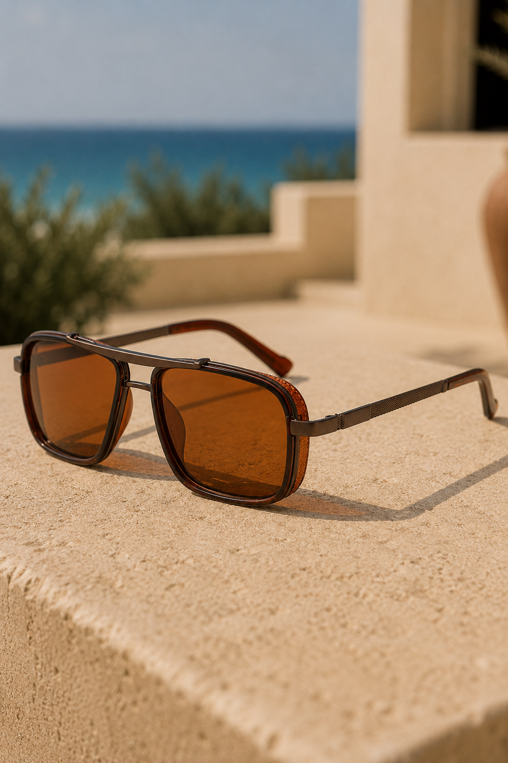 Men's Square Frame Sunglasses