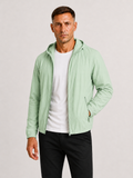 Men's Thin Summer Jacket with Hood and Zipper Casual Lightweight Outdoor