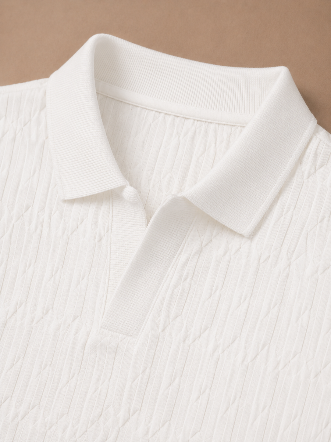 Men's Casual Knit Polo Shirt | Textured Summer Style