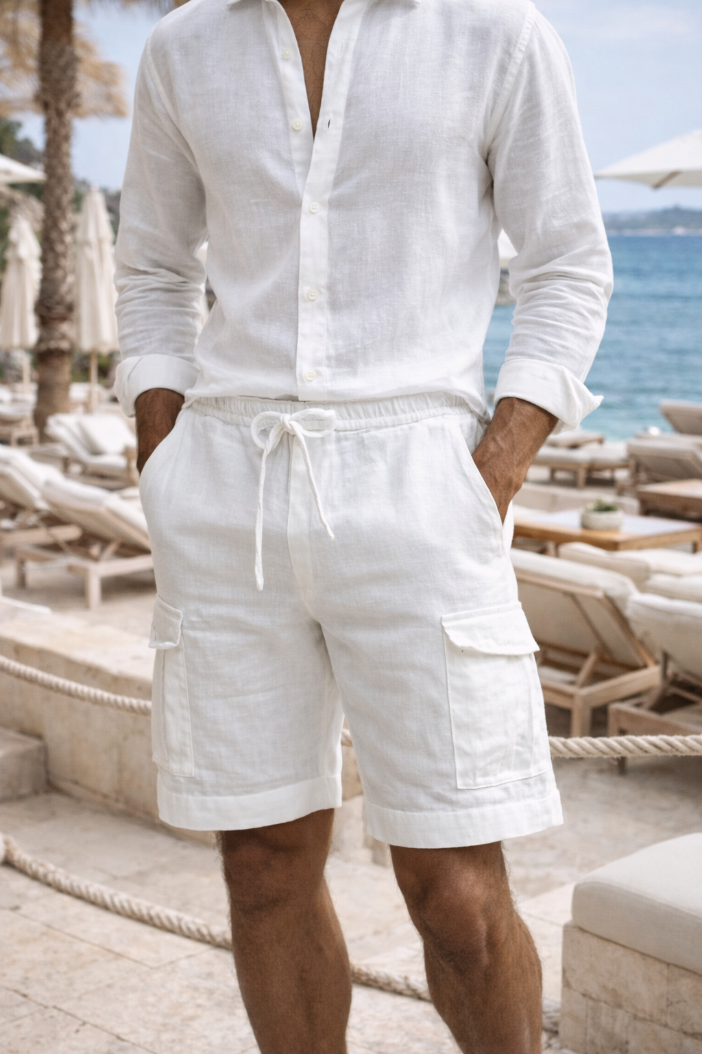 Men's Casual Drawstring Cargo Shorts | Relaxed