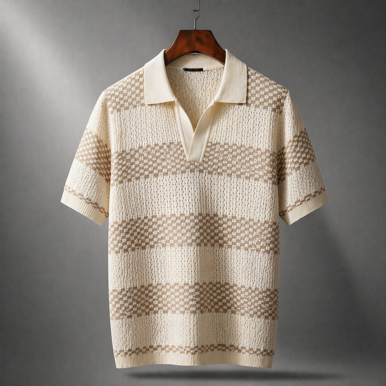 Men’s Stylish Casual Striped Polo Shirt | Short Sleeve