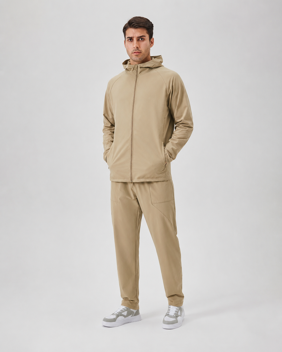 Men's Hooded Zip Jacket Casual Fit Long Sleeve Sporty Everyday Wear