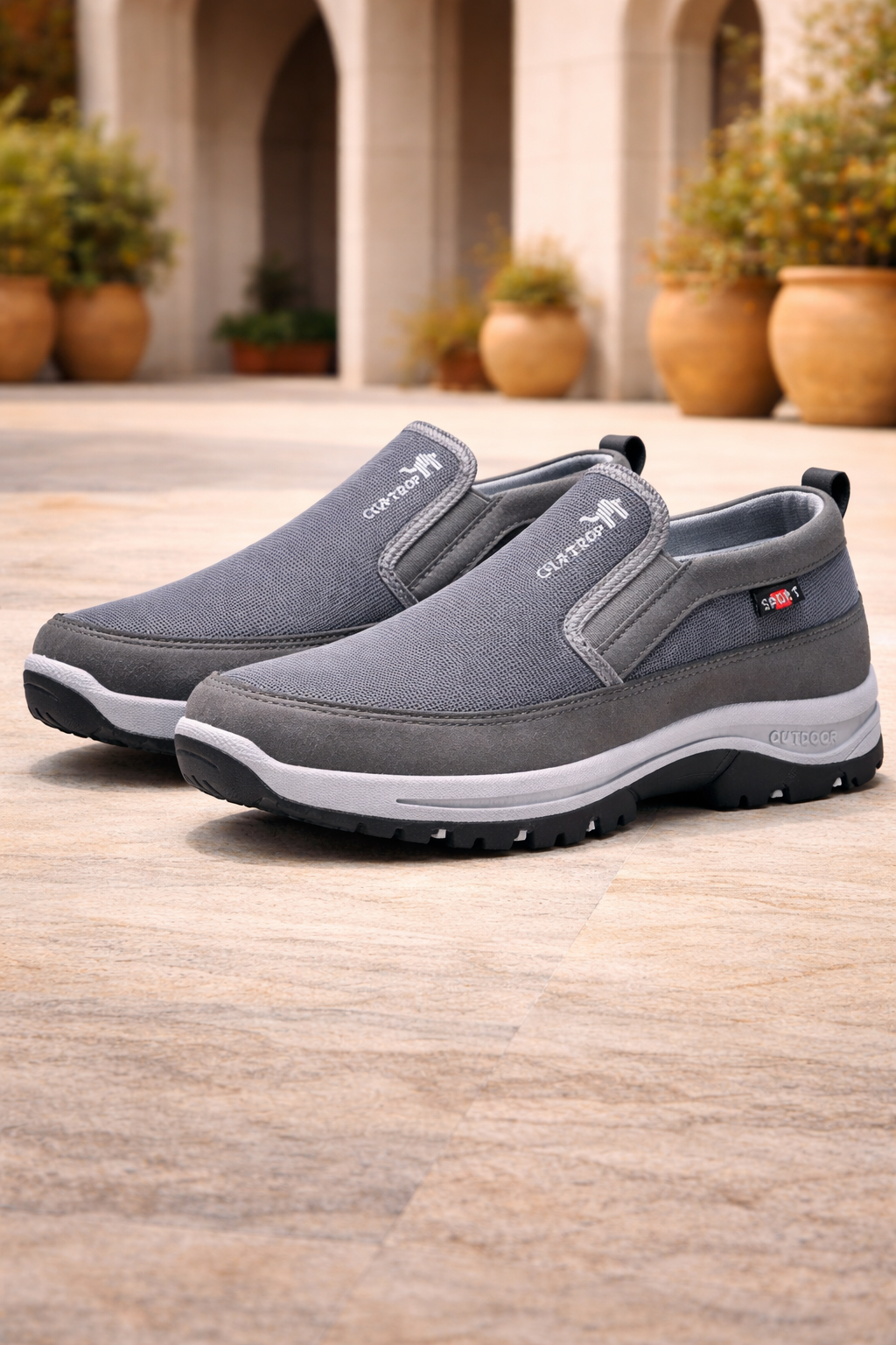 Men's Casual Outdoor Walking Shoes | Cushioned Grip Sole