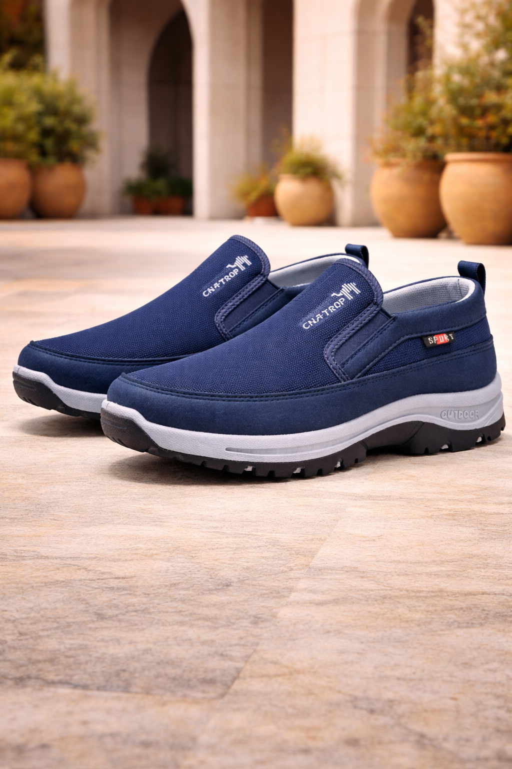 Men's Casual Outdoor Walking Shoes | Cushioned Grip Sole