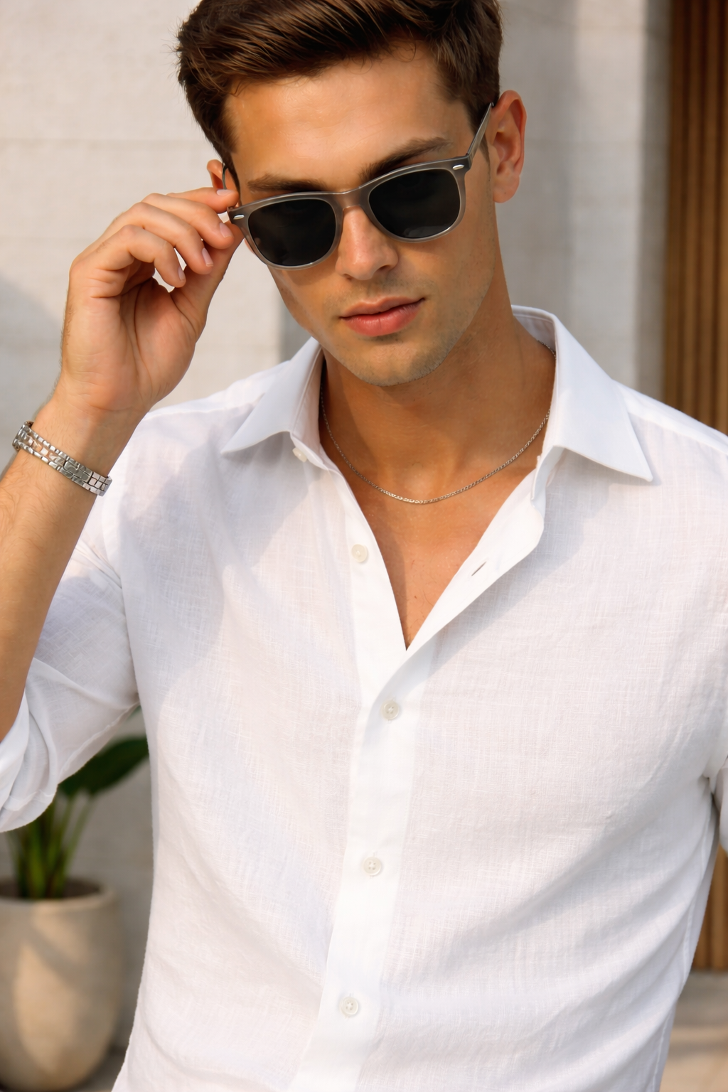 Square Polycarbonate Frame Sunglasses