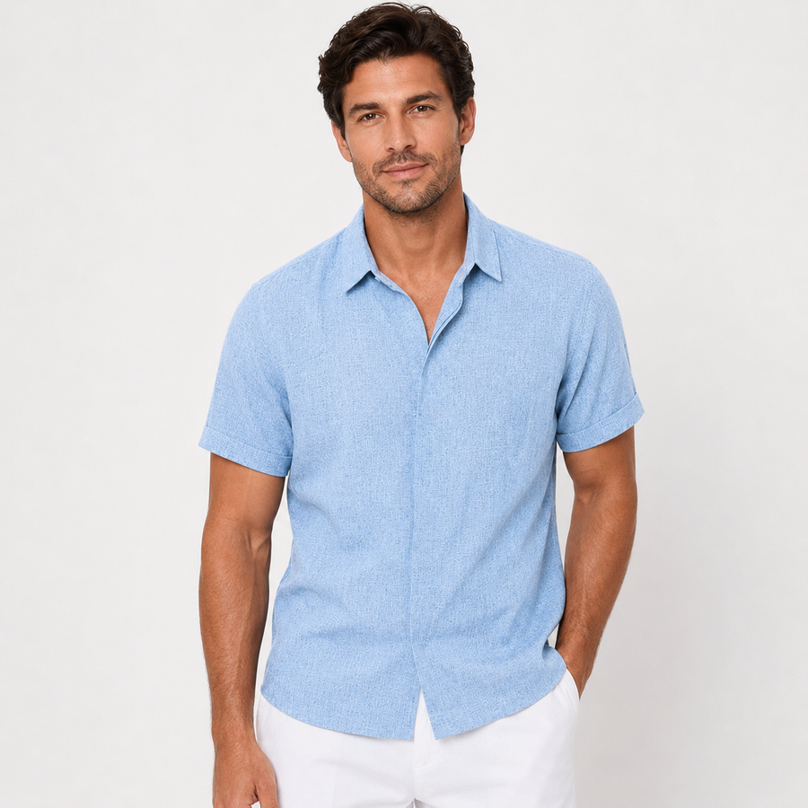 Men's Relaxed-Fit Short-Sleeve Summer Shirt Casual Everyday Lightweight