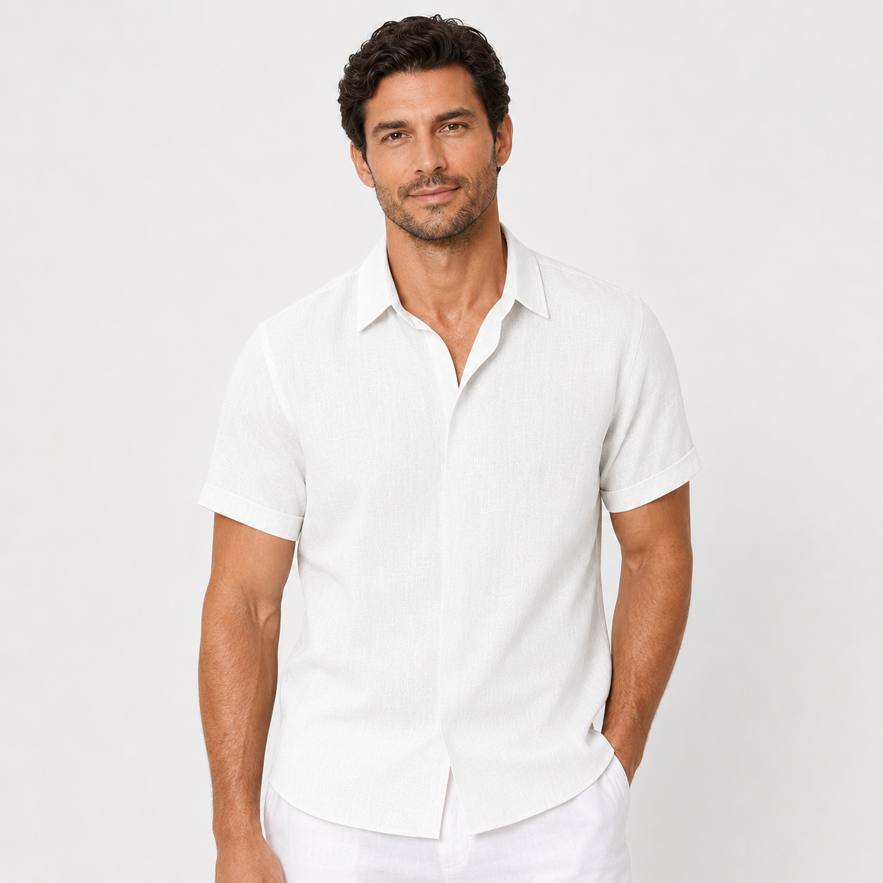 Men's Relaxed-Fit Short-Sleeve Summer Shirt Casual Everyday Lightweight