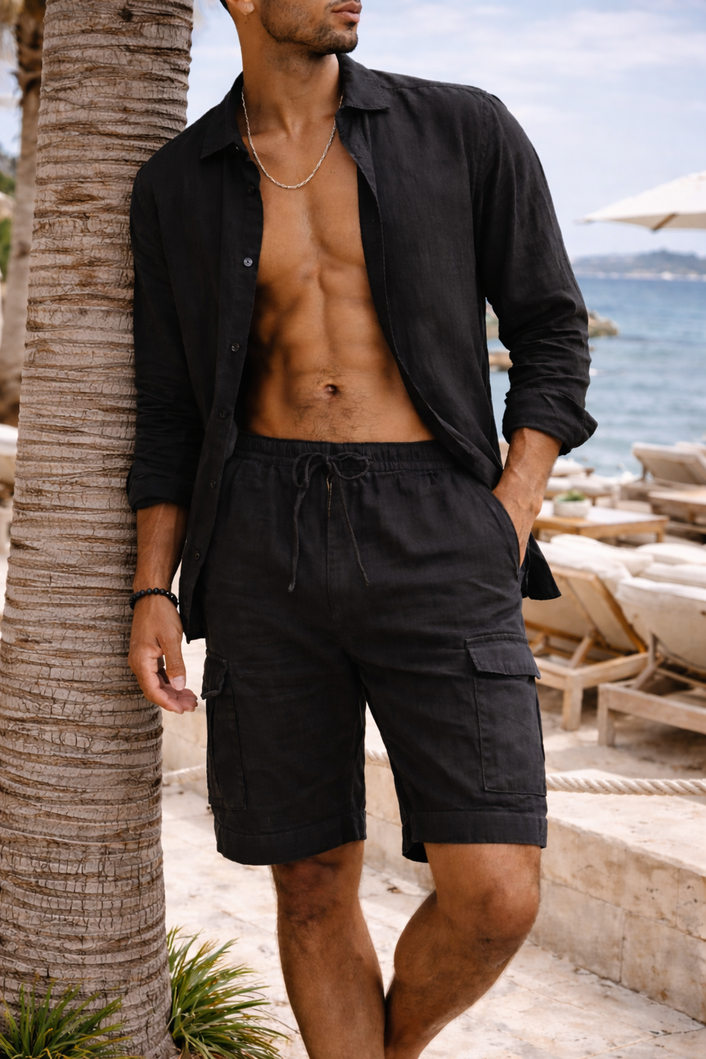 Men's Casual Drawstring Cargo Shorts | Relaxed