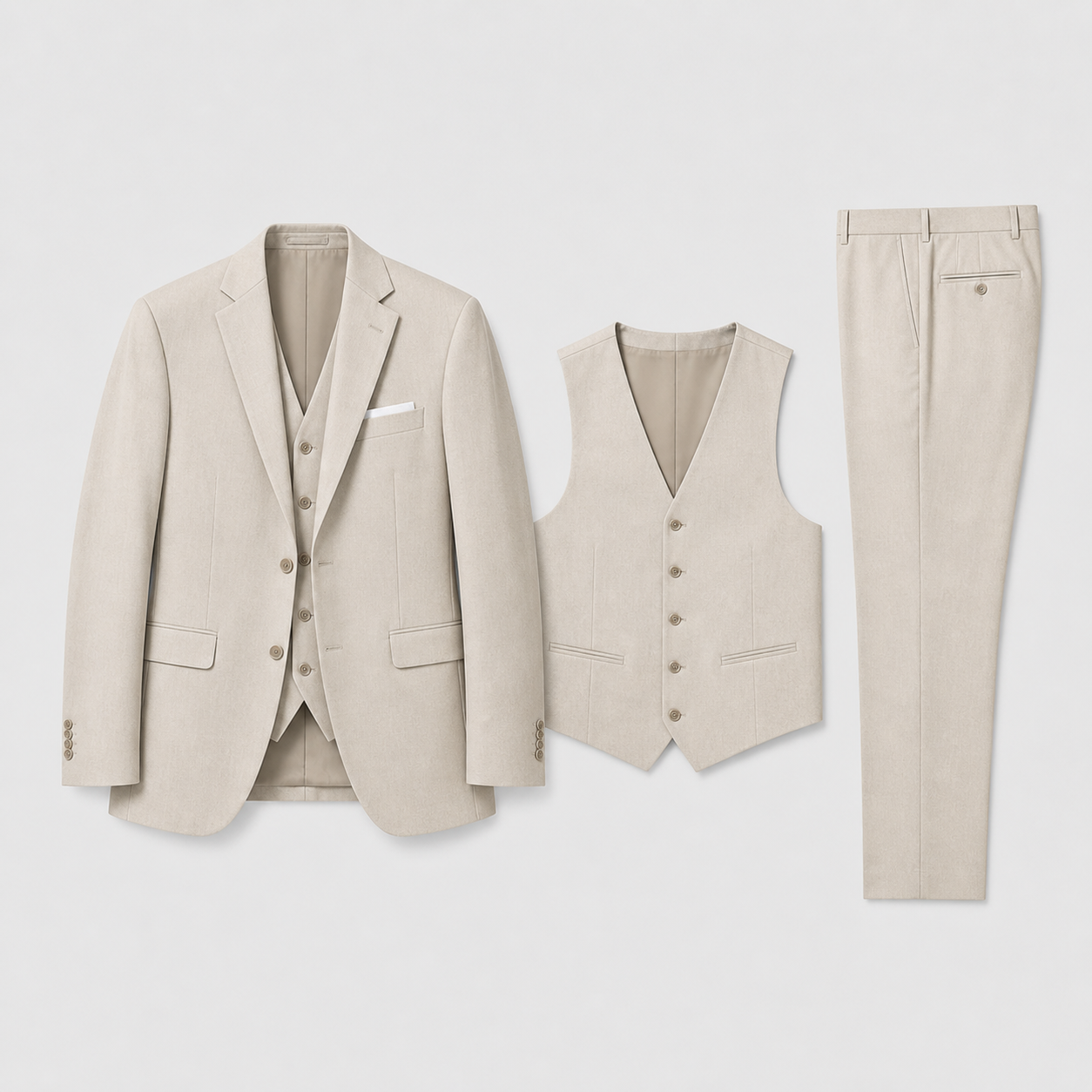 Men's Stylish Three-Piece Suit | Classic