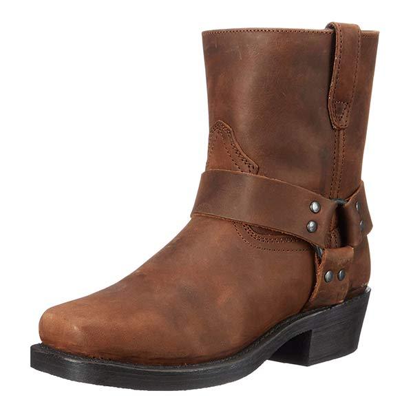 Men’s Ankle Boots with Harness Strap