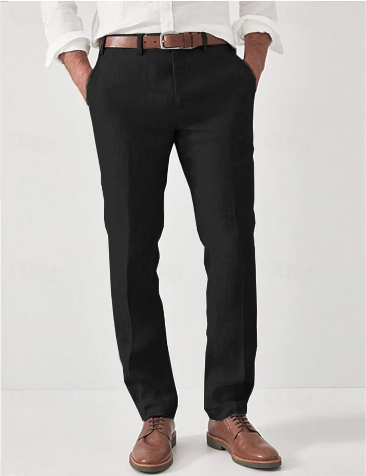 Men's Smart-Casual Trousers Slim Fit Versatile Everyday Office Wear