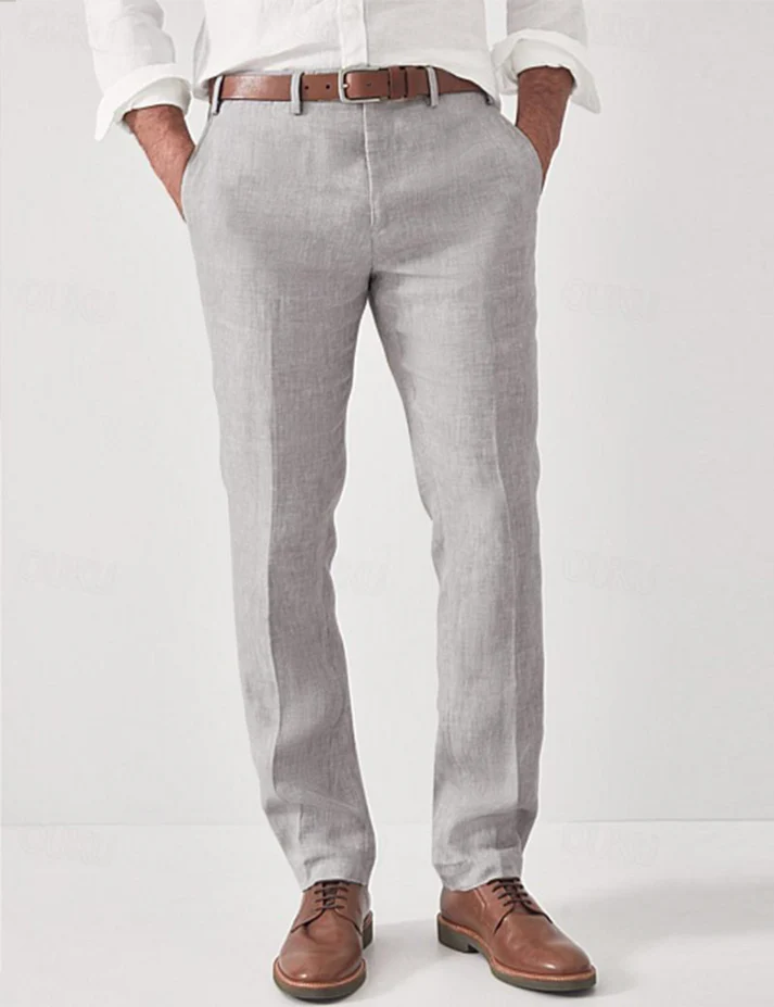 Men's Smart-Casual Trousers Slim Fit Versatile Everyday Office Wear