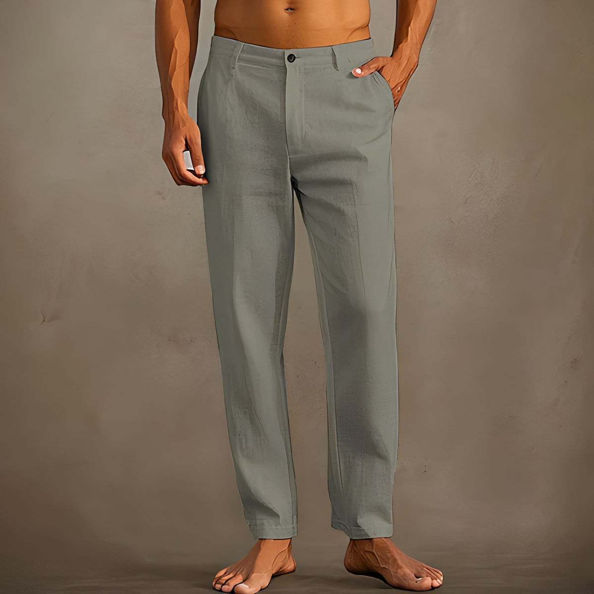 Men's Casual Summer Trousers Relaxed Fit Everyday Wear