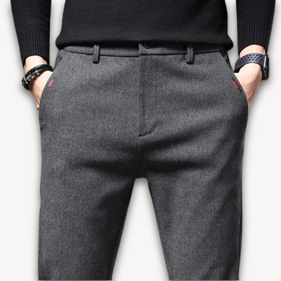 Men's Slim Fit Formal Work Trousers