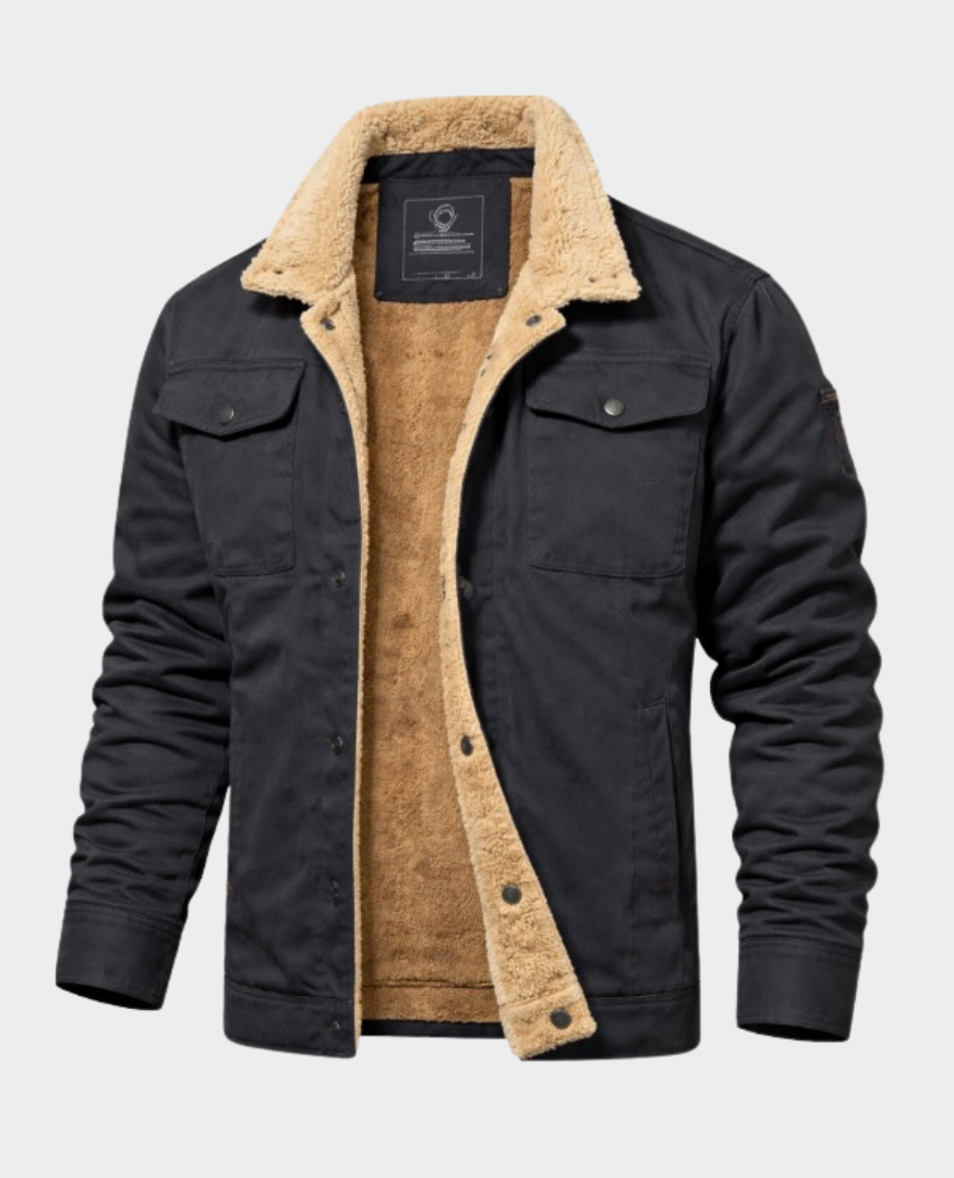 Men's Outdoor Jacket Full-Zip Adjustable Hood Versatile Travel