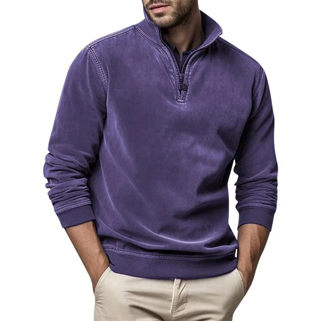 Men's Leisure Jumper Zip-Up Long Sleeve Casual Layering